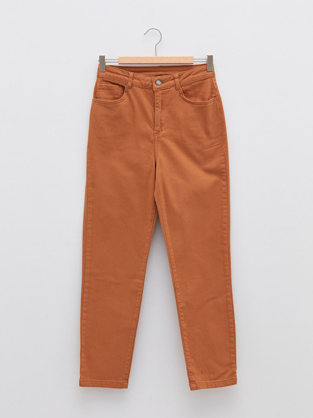 Normal Waist Slim Fit Straight Pocket Detailed Gabardine Women's Trousers -S27143Z8-GBL