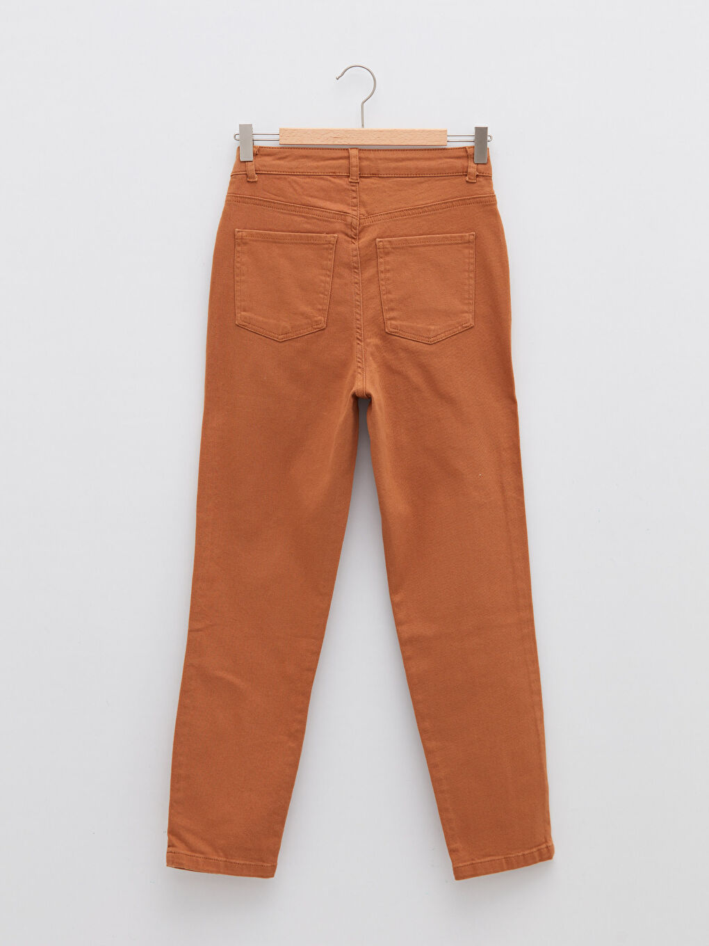 Normal Waist Slim Fit Straight Pocket Detailed Gabardine Women's Trousers -S27143Z8-GBL