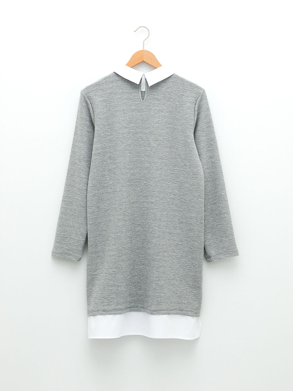 Polo Neck Straight Long Sleeve Women's Tunic-6