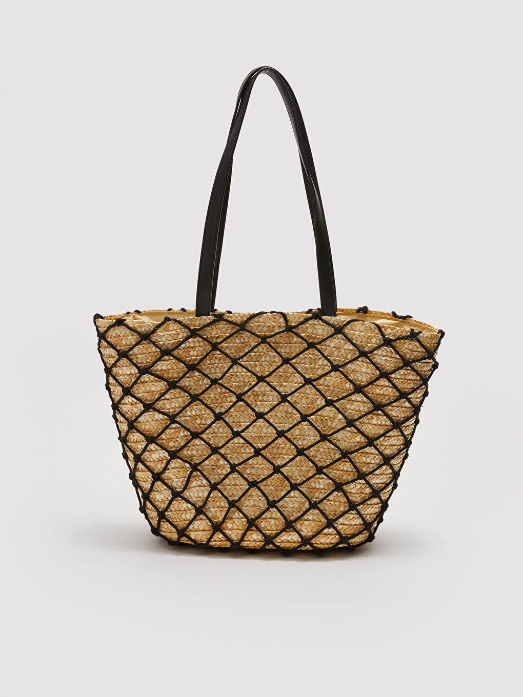 Straw Detailed Women's Beach Bag -S27172Z8-CR8