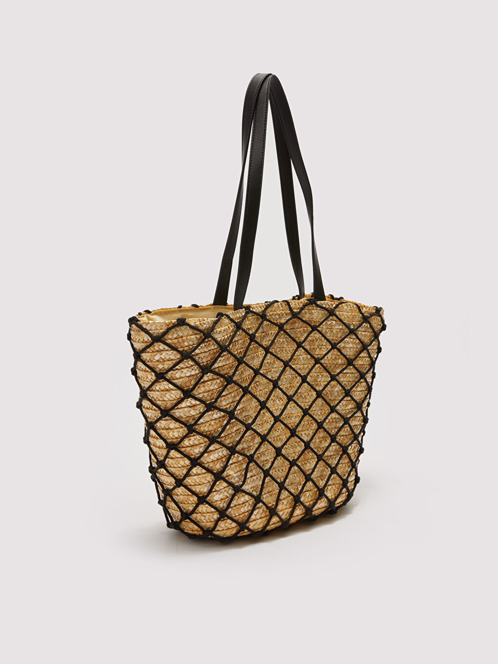 Straw Detailed Women's Beach Bag -S27172Z8-CR8