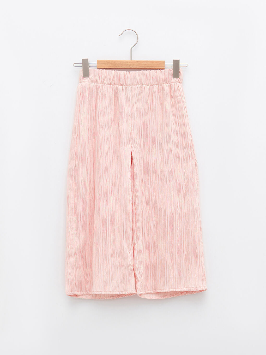 Pembe Beli Lastikli Basic Kız Çocuk Kapri