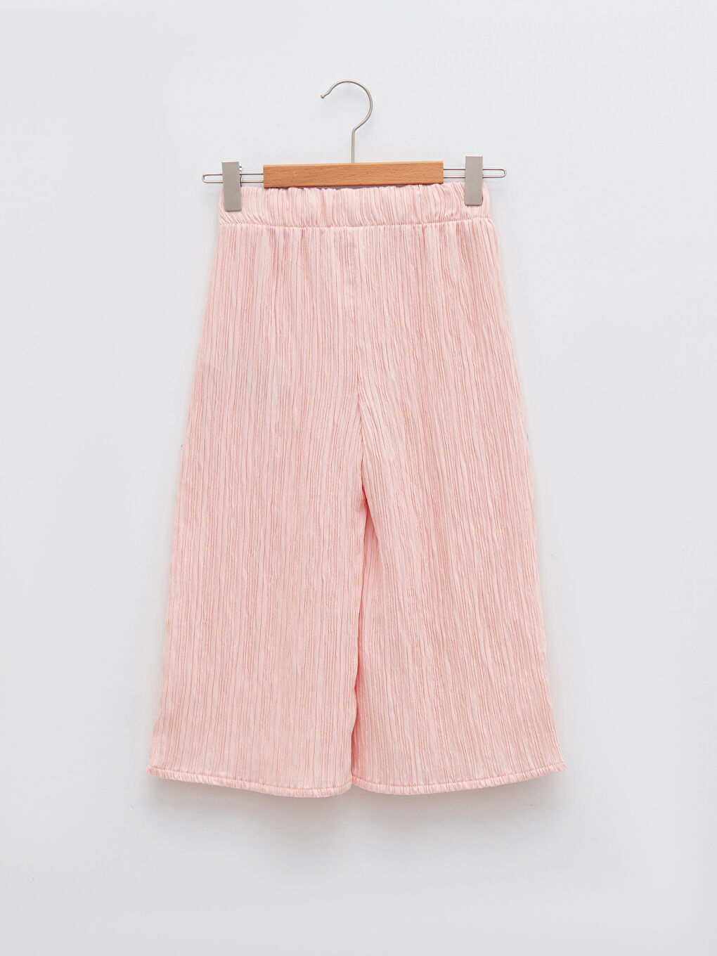 Pembe Beli Lastikli Basic Kız Çocuk Kapri-1