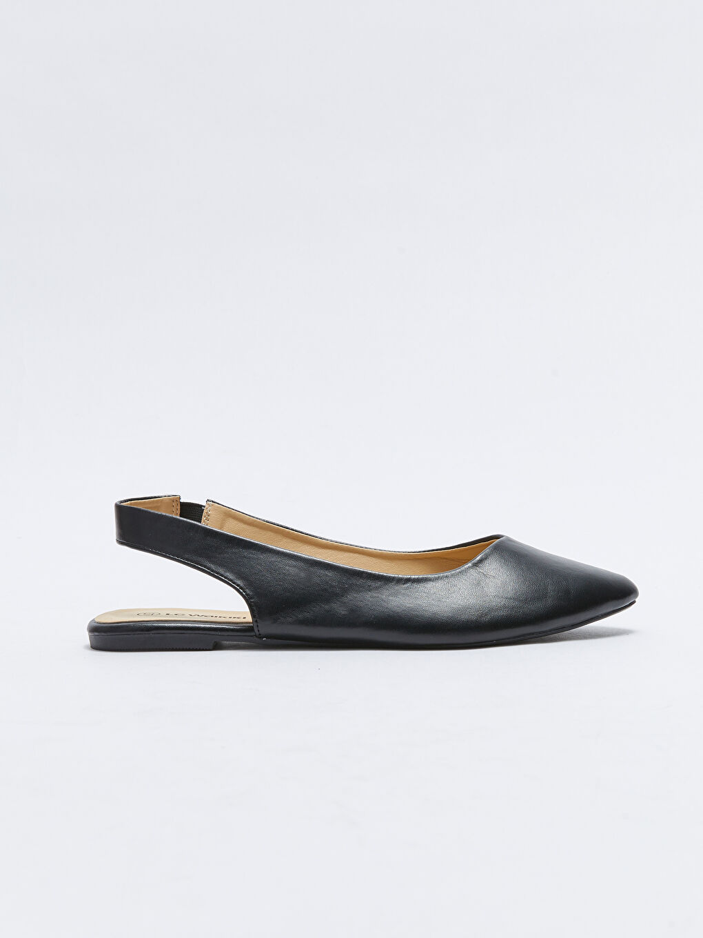 Балетки из искусственной кожи с резинкой и острым носком для женщин-1
