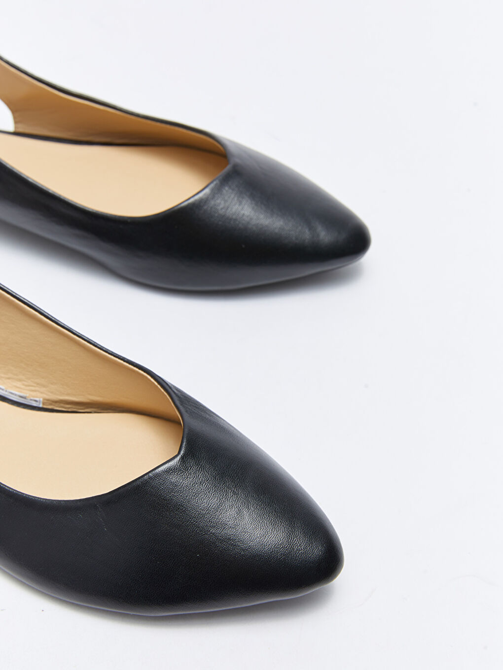 Балетки из искусственной кожи с резинкой и острым носком для женщин-2