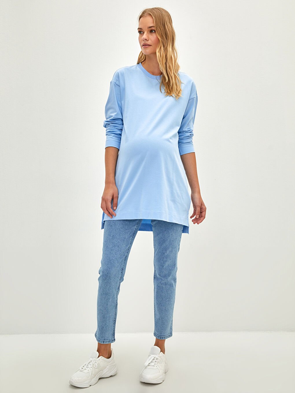 LCW ECO Standard Fit Maternity Jeans With Tummy Panel -S27351Z8-502