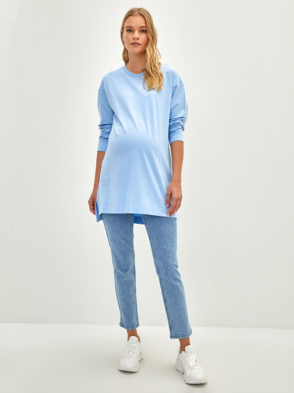 LCW ECO Standard Fit Maternity Jeans With Tummy Panel -S27351Z8-502