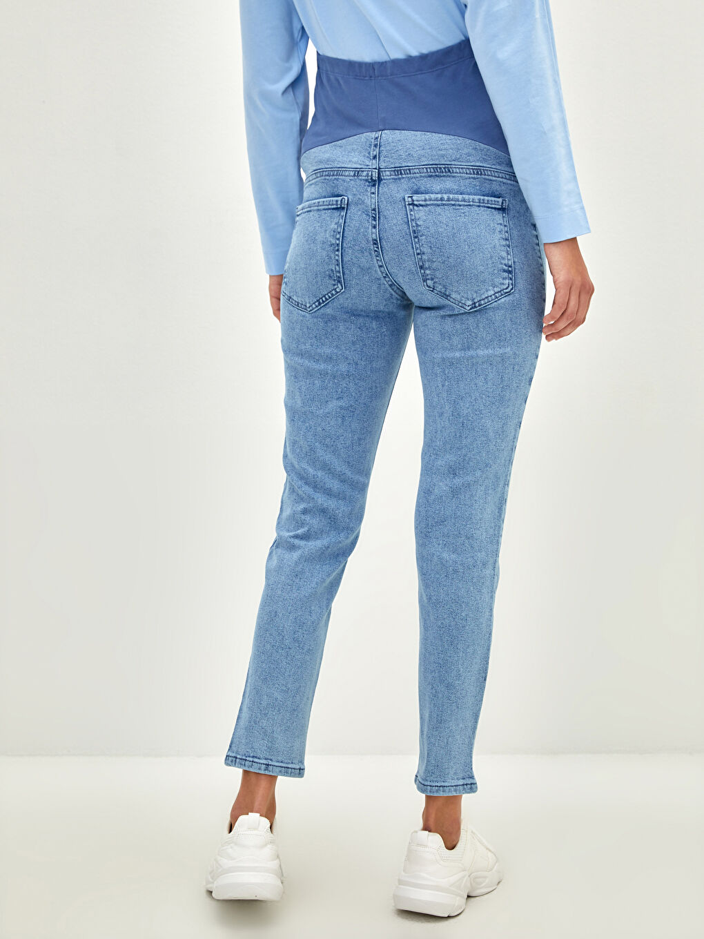 LCW ECO Standard Fit Maternity Jeans With Tummy Panel -S27351Z8-502