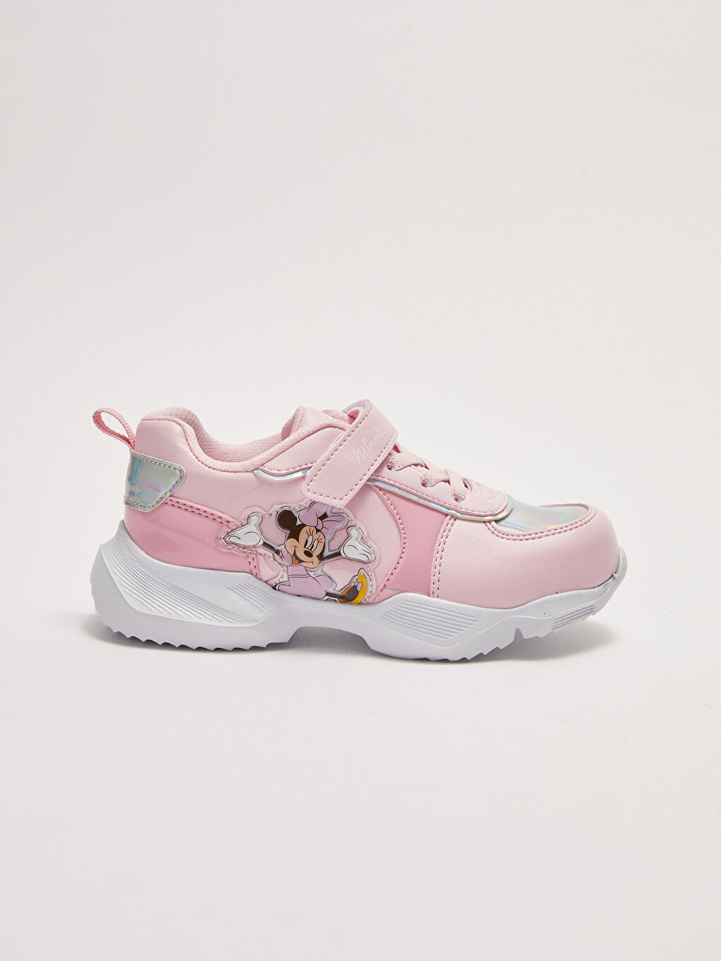 Minnie Mouse Licensed Lace-Up Hook and Loop Girls' Sneakers-1
