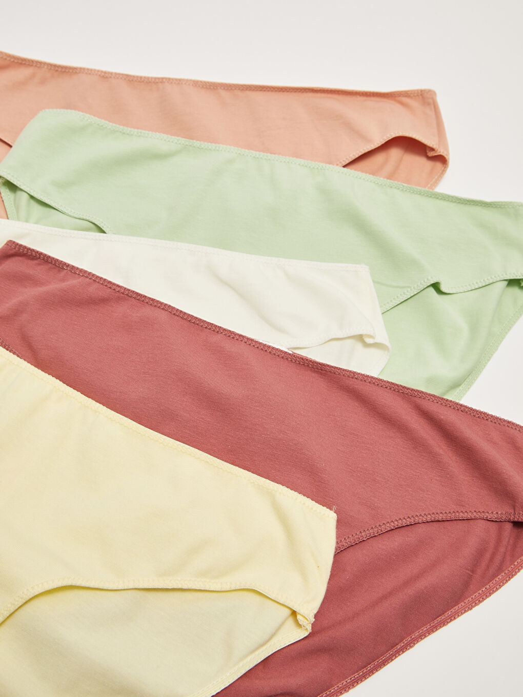 Pembe Düz Bikini Külot 5'li-2