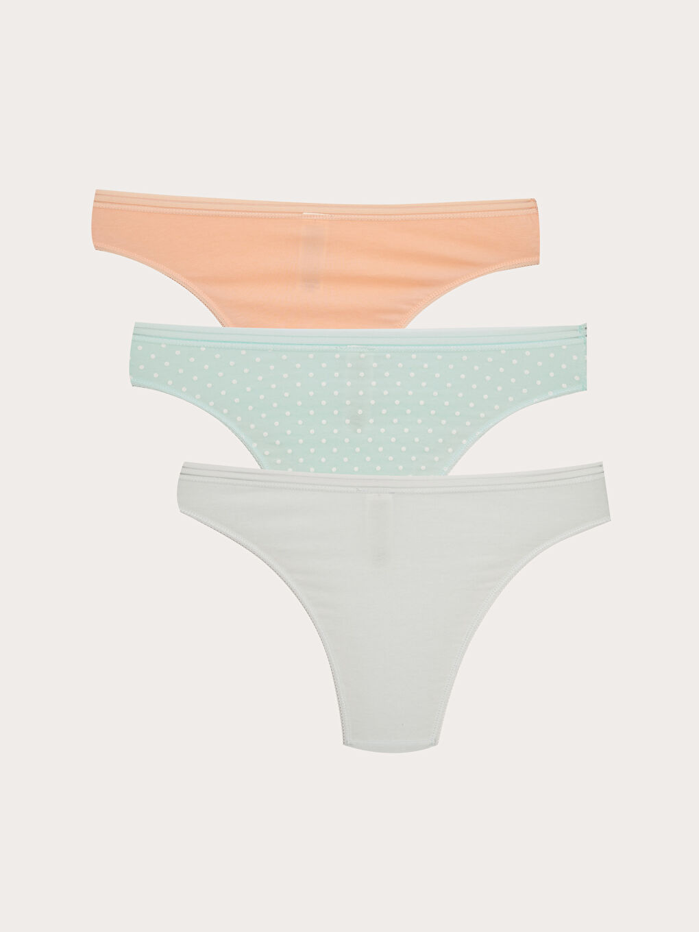 سراويل داخلية برازيلية سادة - عبوة من 3 قطع-1