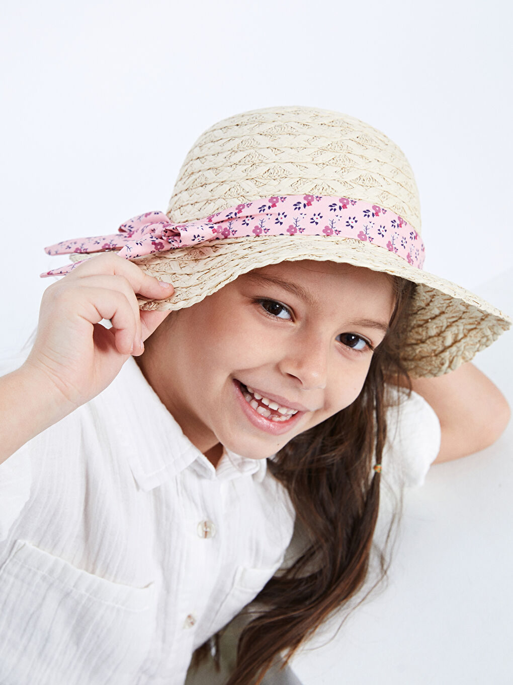Straw Girl Fedora Hat