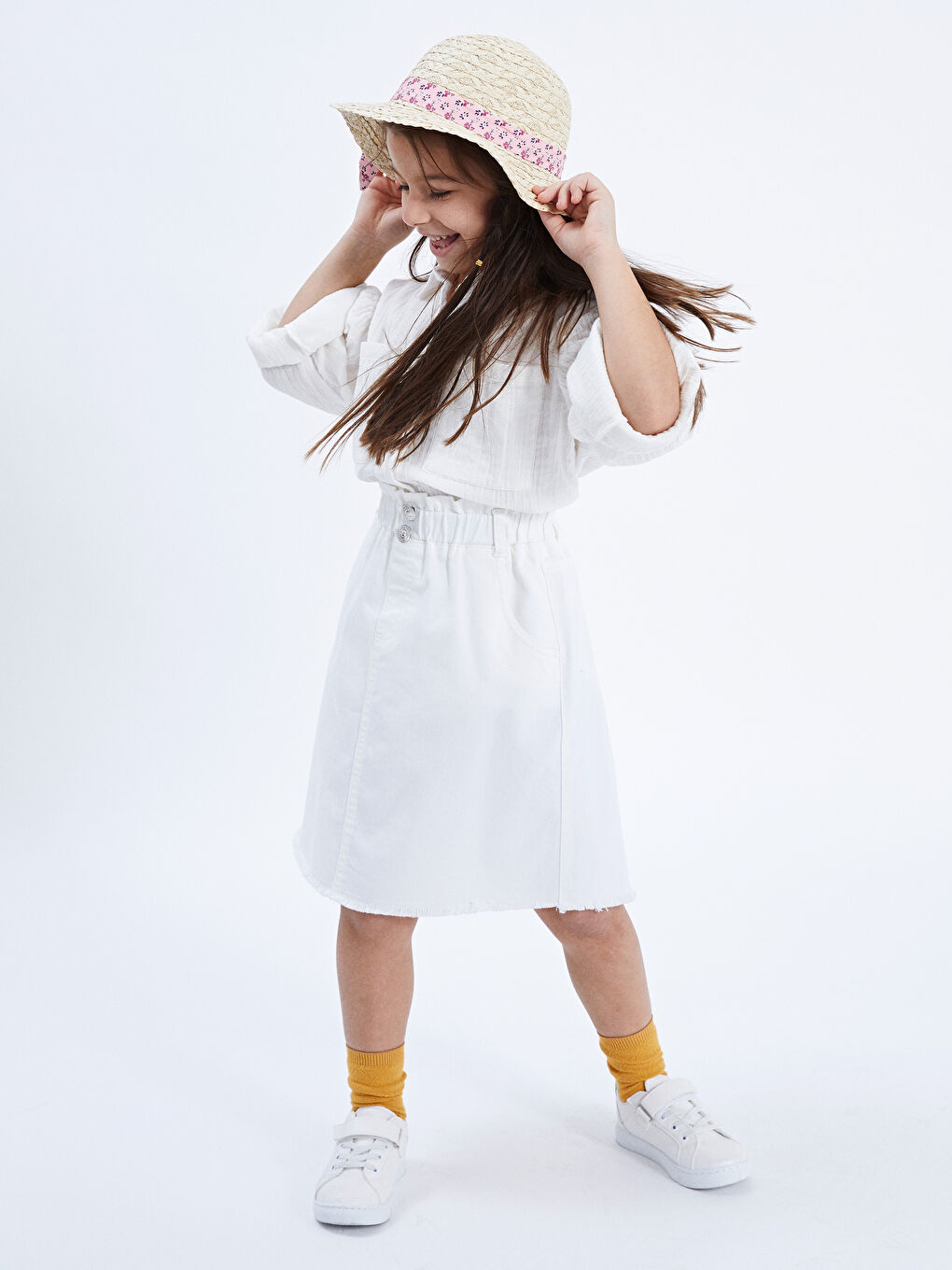 Straw Girl Fedora Hat-1