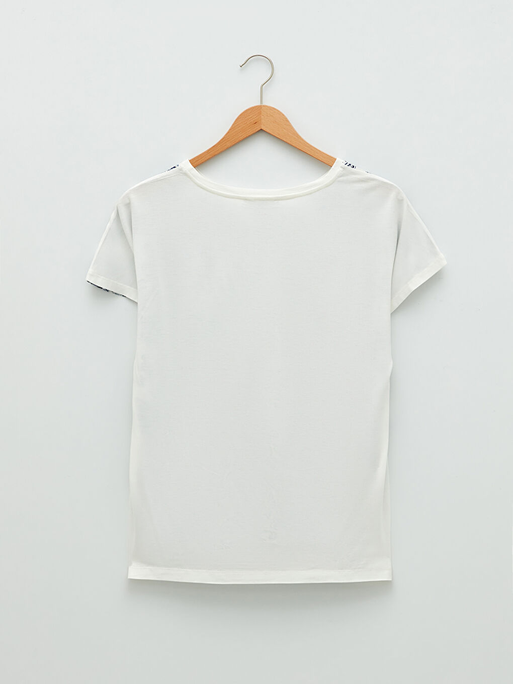 Crew Neck Patterned Short Sleeve Women's T-Shirt-6