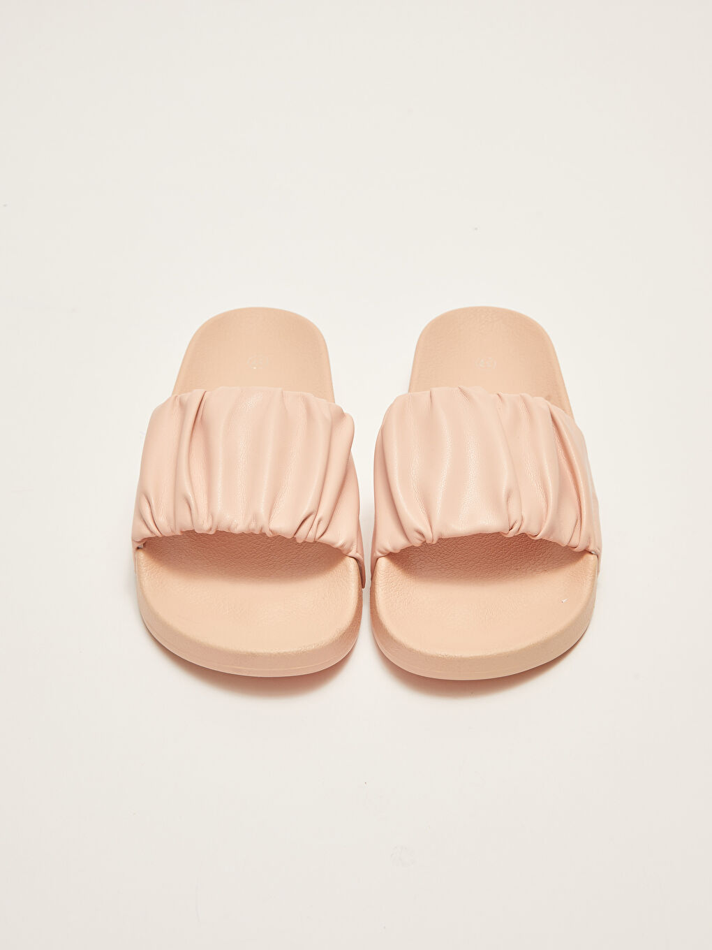 Single Band Pleated Women's Slippers-2