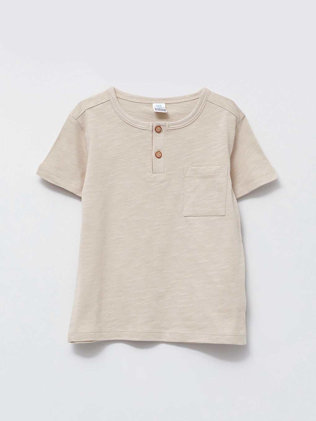 Crew Neck Short Sleeve Basic Baby Boy T-Shirt