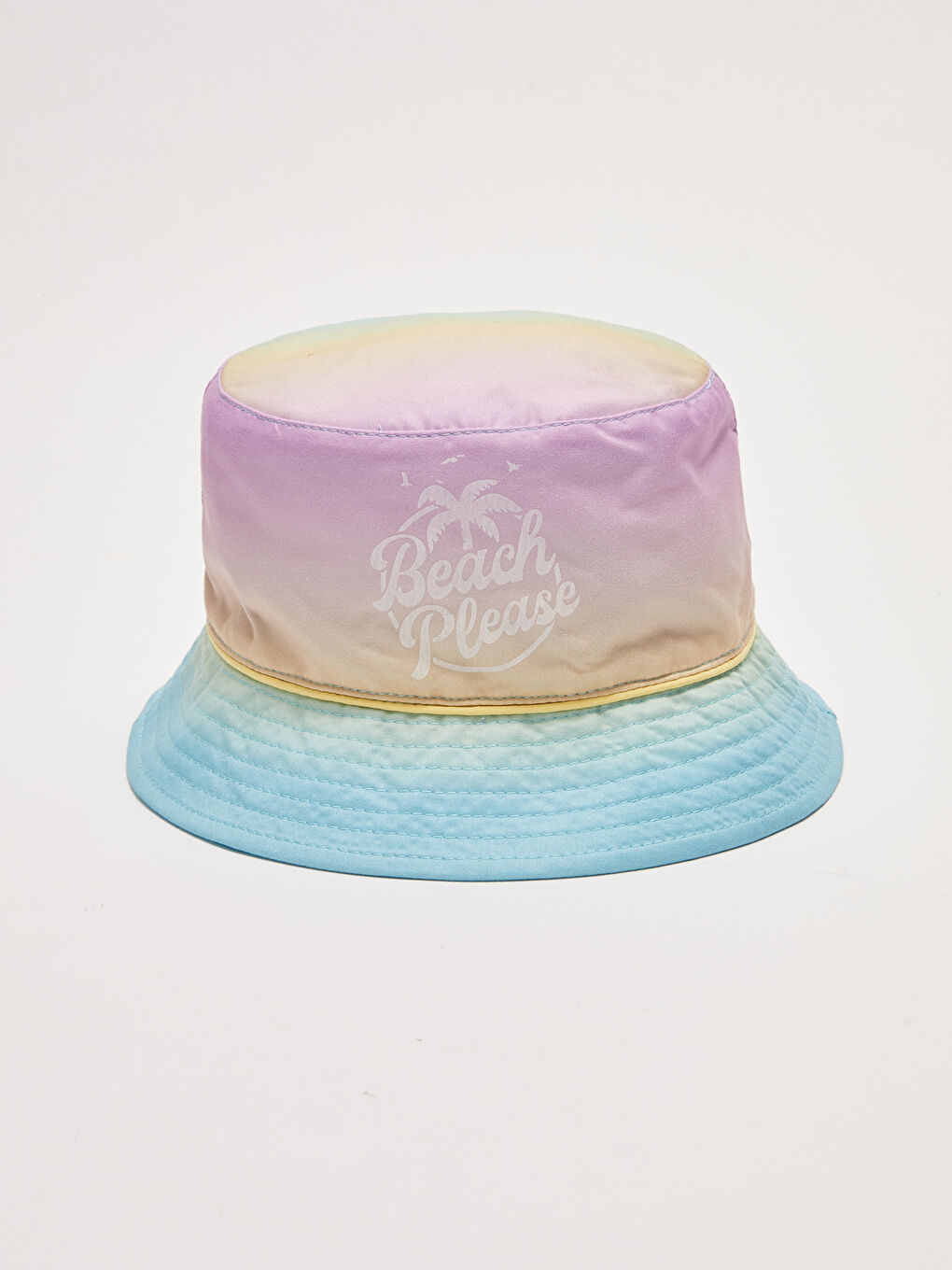 قبعة دلو مطبوعة للبنات-1