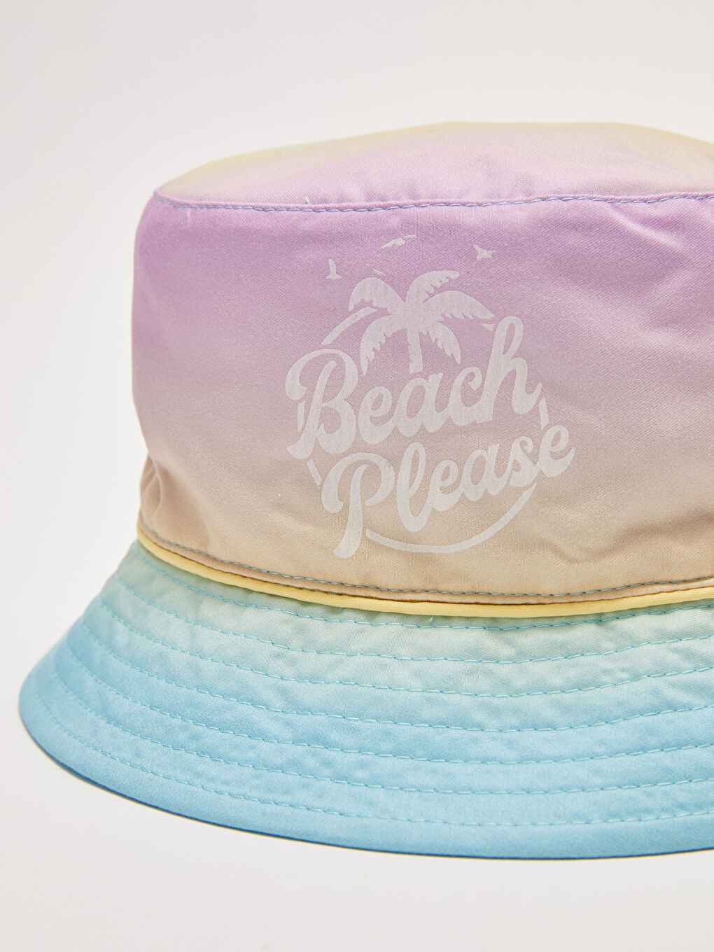 قبعة دلو مطبوعة للبنات-2