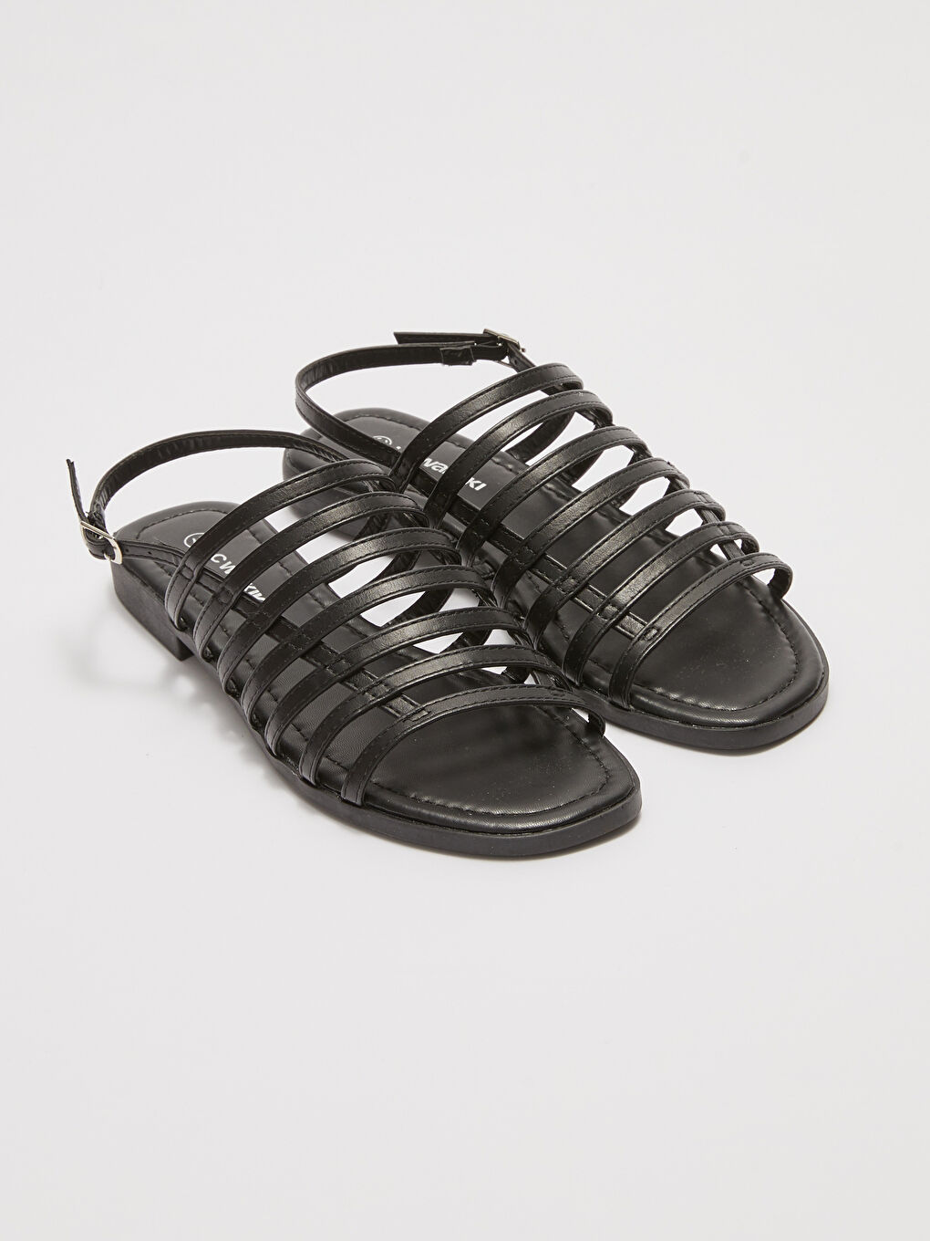 LC Waikiki Leather Look Buckle Detailed Women's Sandals -S27468Z8-HUC