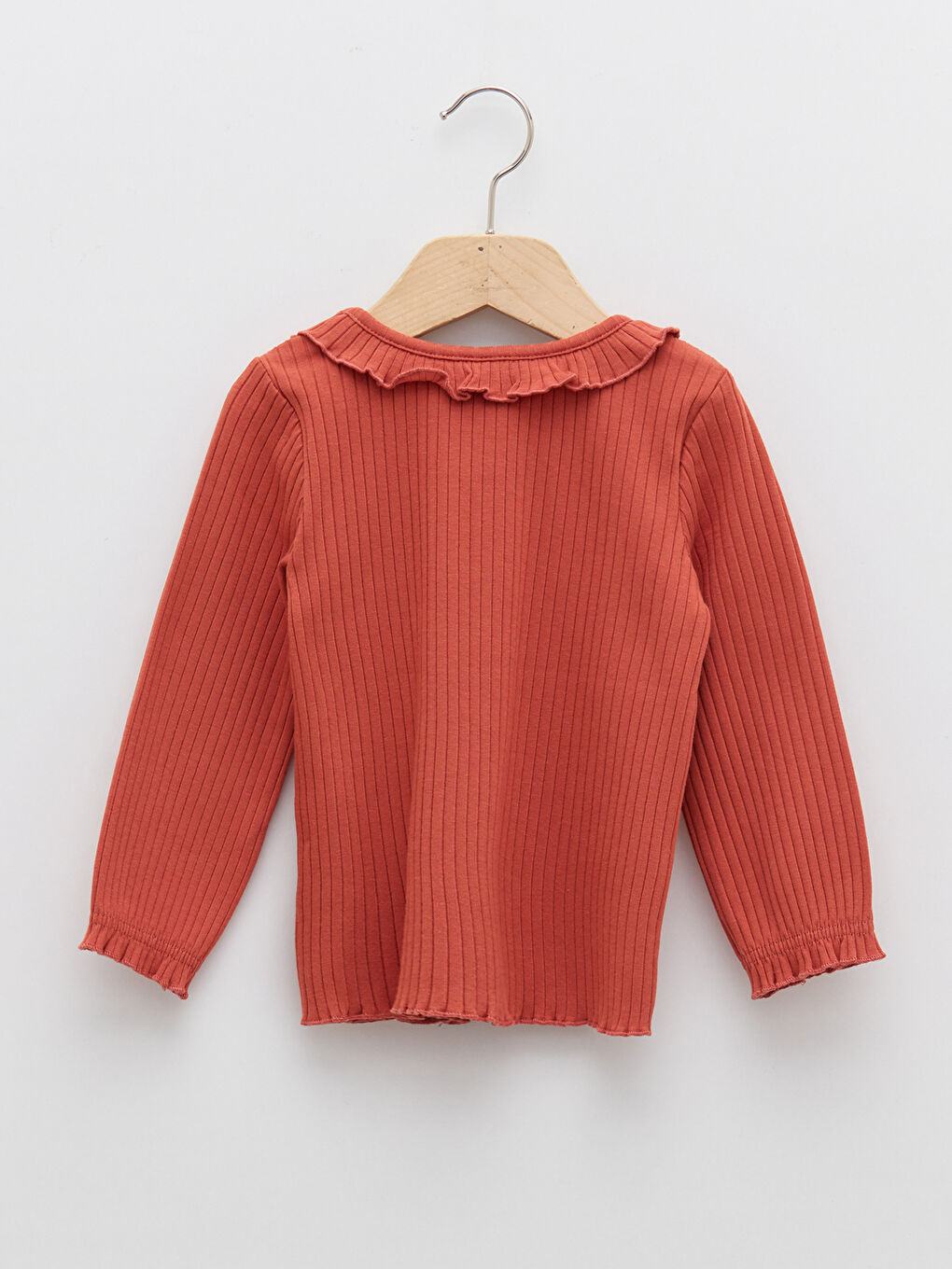 Crew Neck Long Sleeve Cotton Baby Girl T-Shirt-1