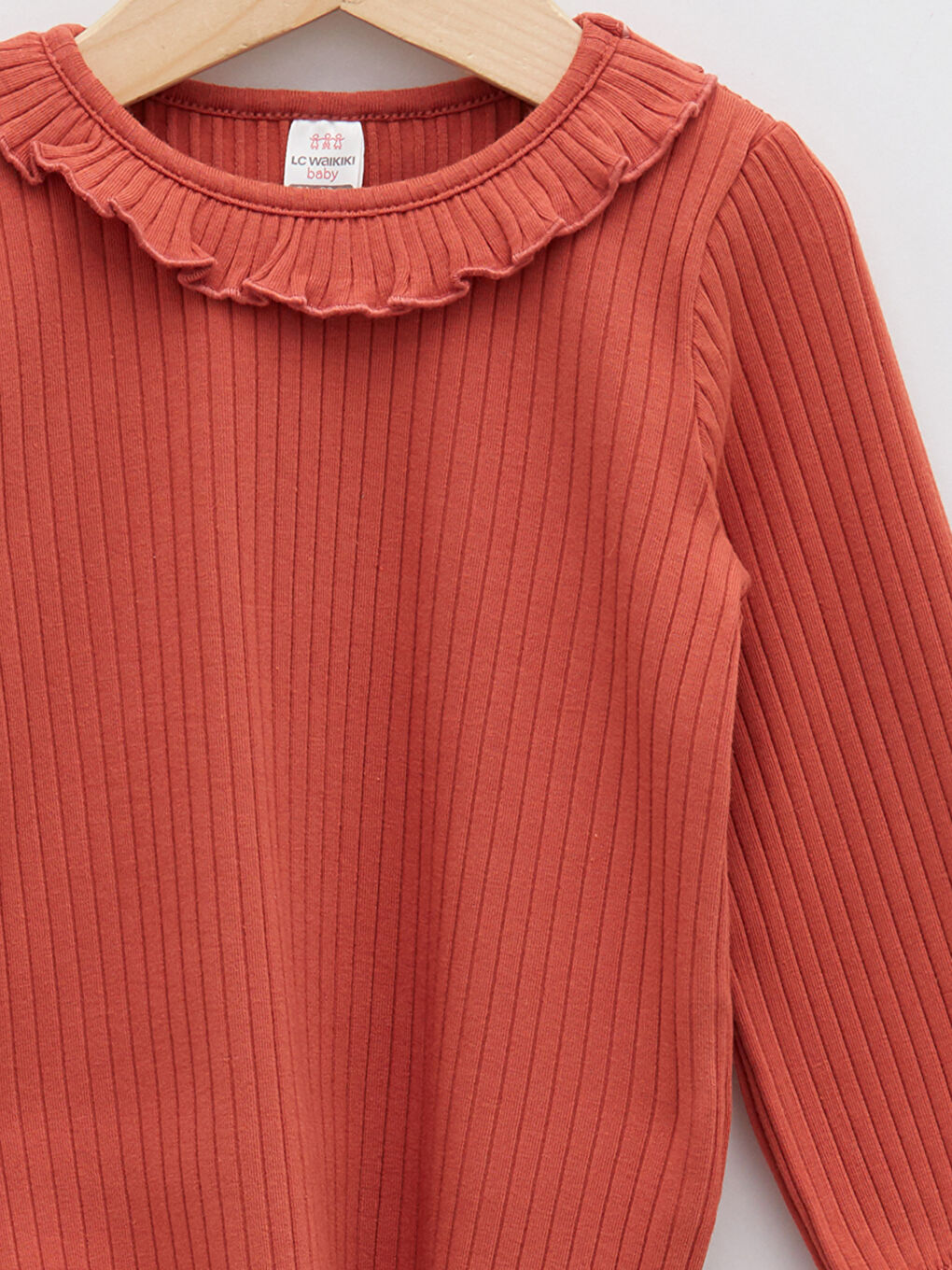 Crew Neck Long Sleeve Cotton Baby Girl T-Shirt-2