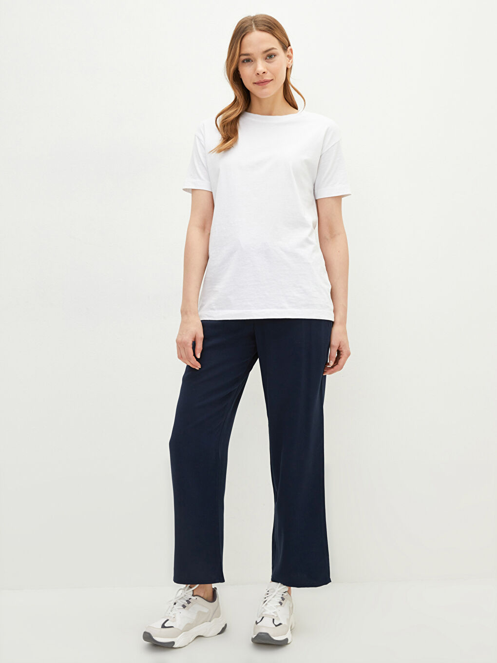 Женские брюки с эластичным поясом