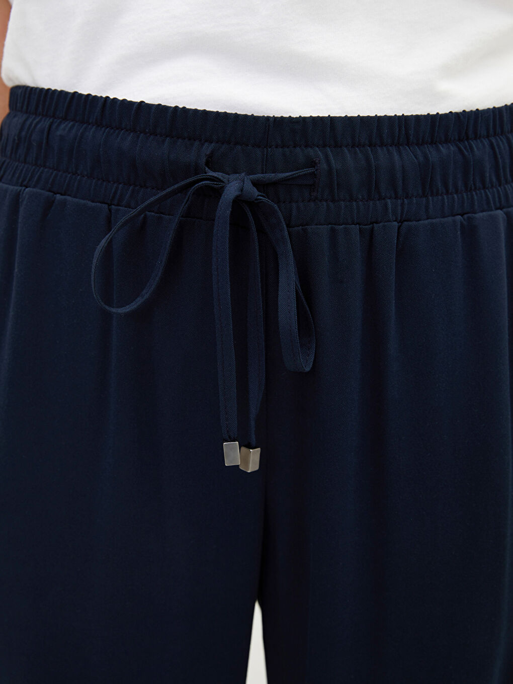 Женские брюки с эластичным поясом-2