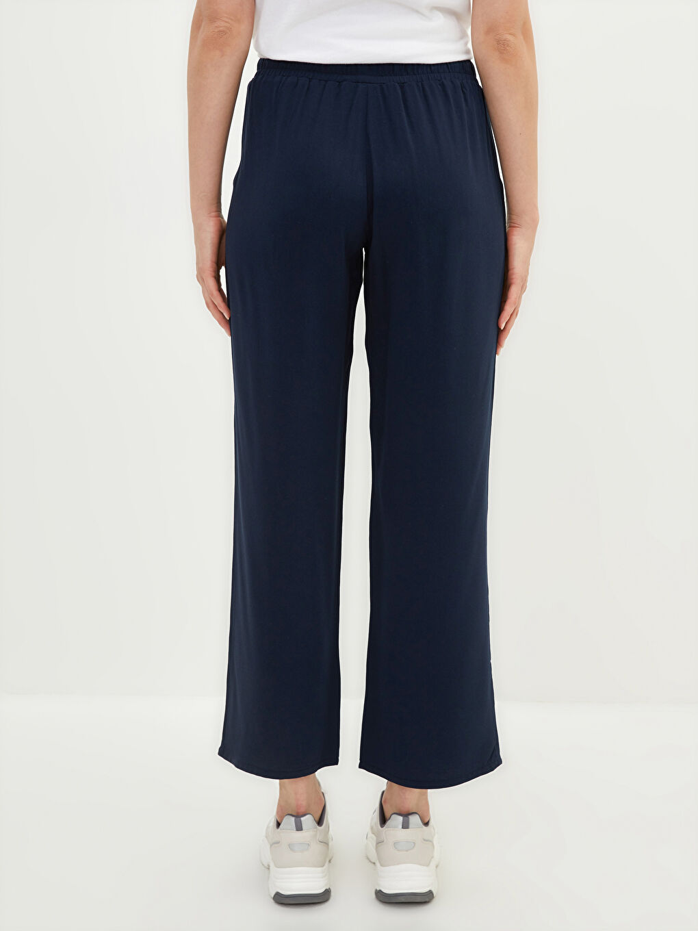 Женские брюки с эластичным поясом-4