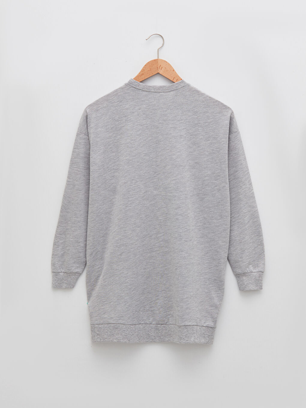 Crew Neck Mickey Mouse Printed Long Sleeve Ovesize Women's Sweatshirt Tunic-6