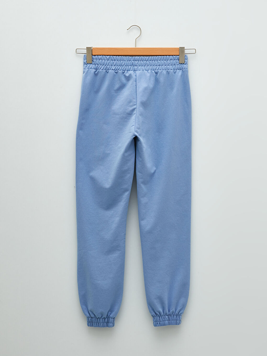 Mavi Kadın Beli Lastikli Düz Jogger Eşofman Altı-5