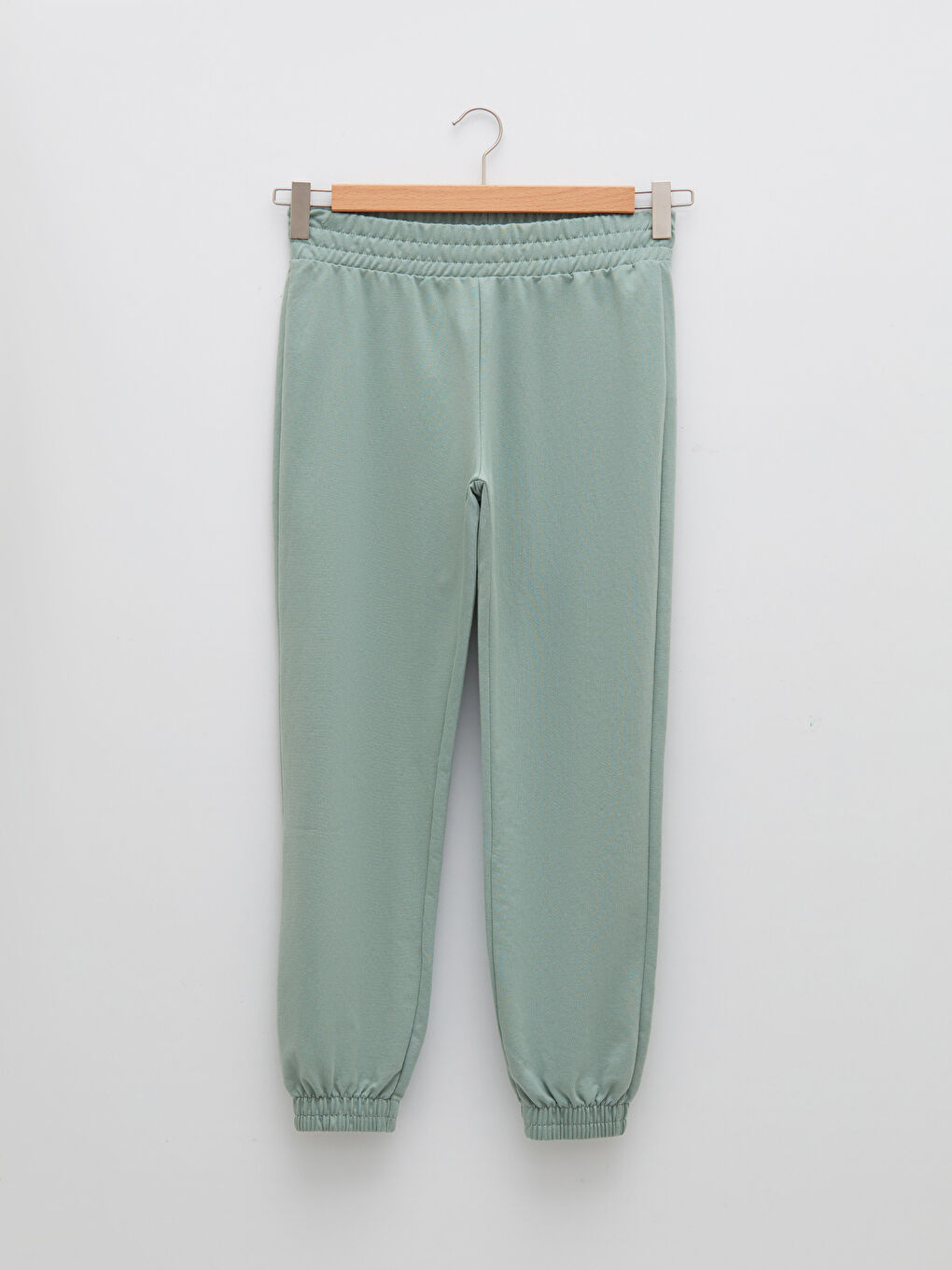 Women's Elasticated Waist Plain Jogger Sweatpants-5