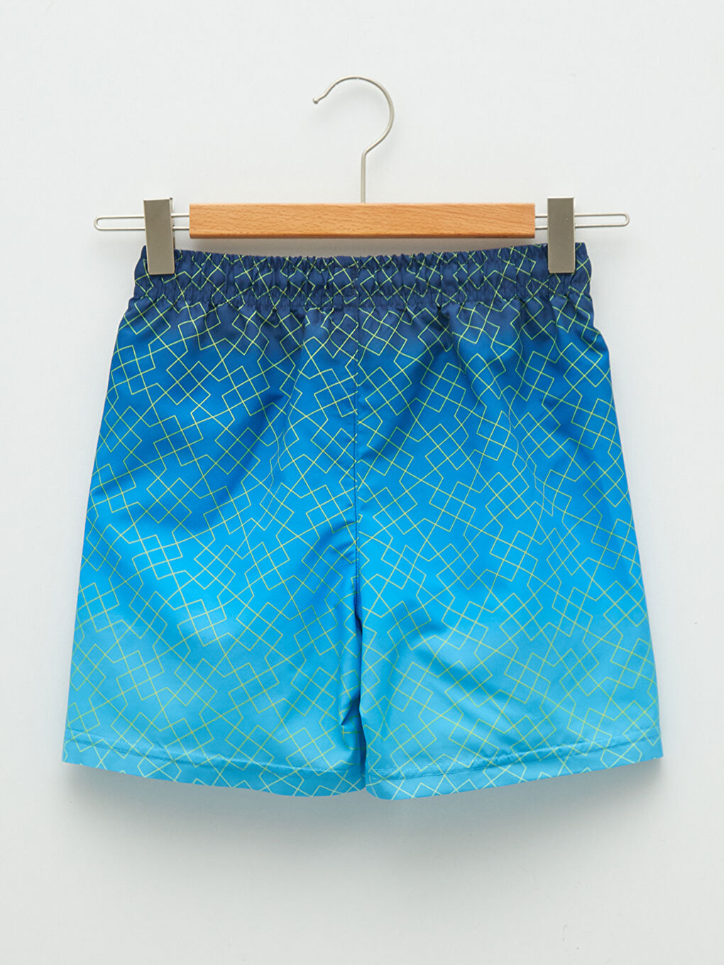 شورت سباحة للأولاد بلوك الألوان بتجفيف سريع مع خصر مطاطي-1