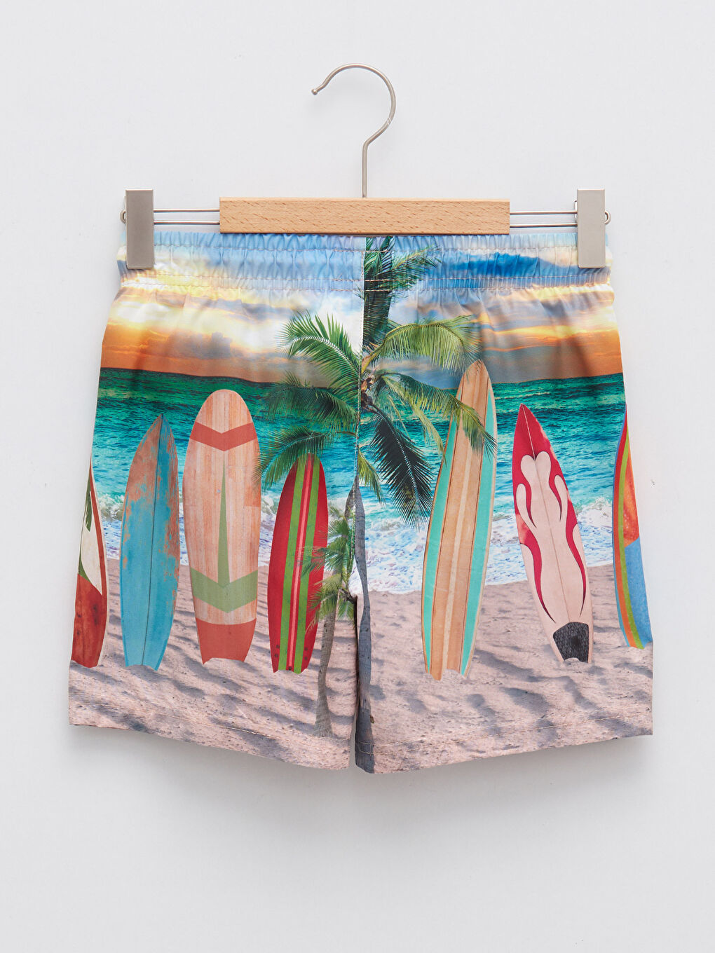 Printed Quick Drying Boy's Swim Shorts -S27545Z4-LSM