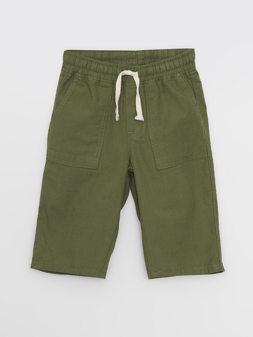 Haki Beli Lastikli Basic Gabardin Erkek Çocuk Roller