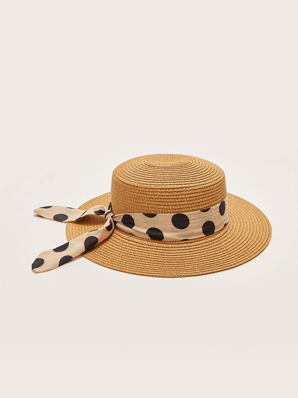 LCW ACCESSORIES Bej Kadın Hasır Fötr Şapka - 3