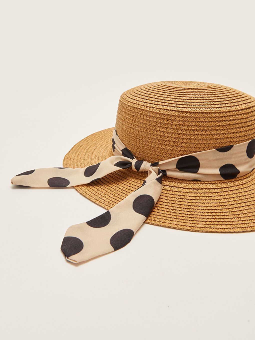 LCW ACCESSORIES Bej Kadın Hasır Fötr Şapka - 4