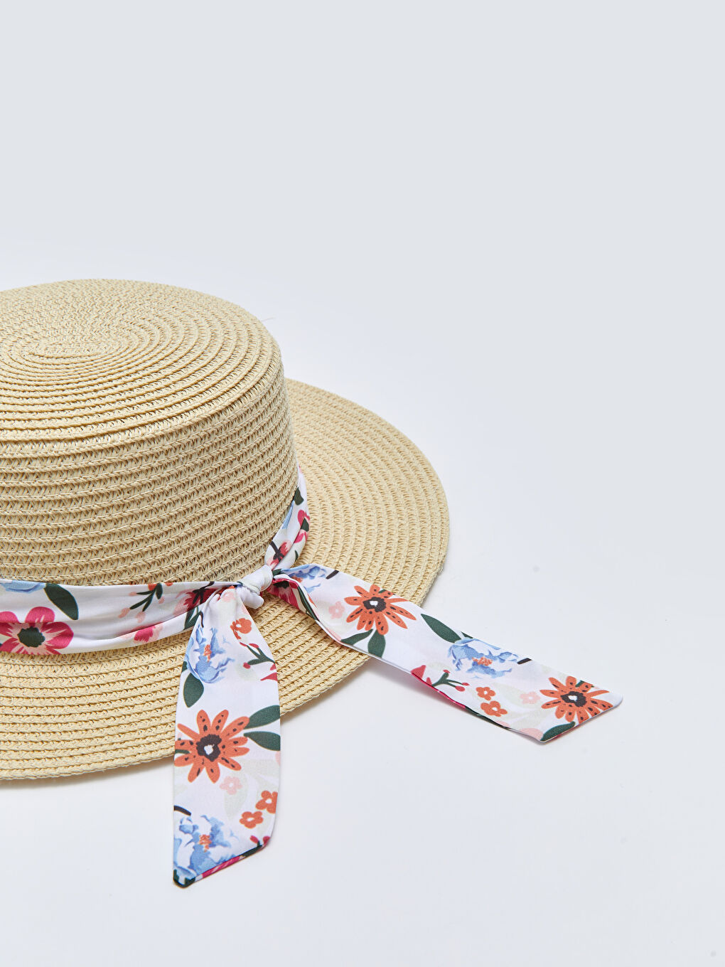 LCW ACCESSORIES Bej Kadın Hasır Fötr Şapka - 1