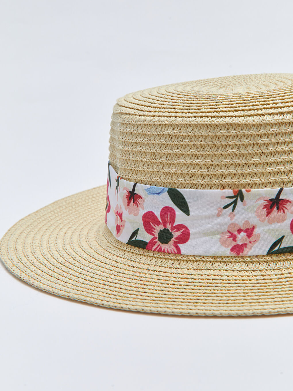 LCW ACCESSORIES Bej Kadın Hasır Fötr Şapka - 3