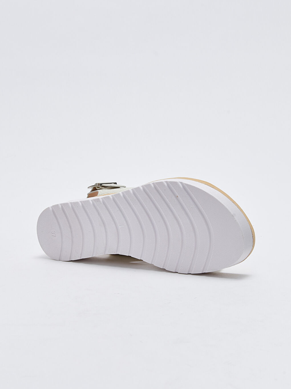 Gemusterte Damen Sandalen mit gekreuzten Riemen-3