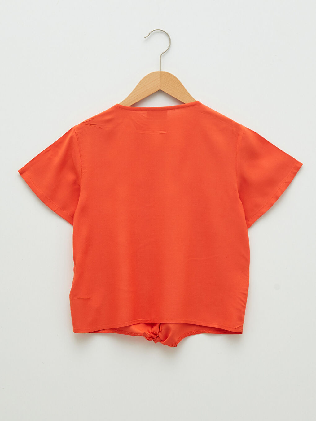 Blouse Basique à Manches Courtes pour Filles avec Col Rond-1