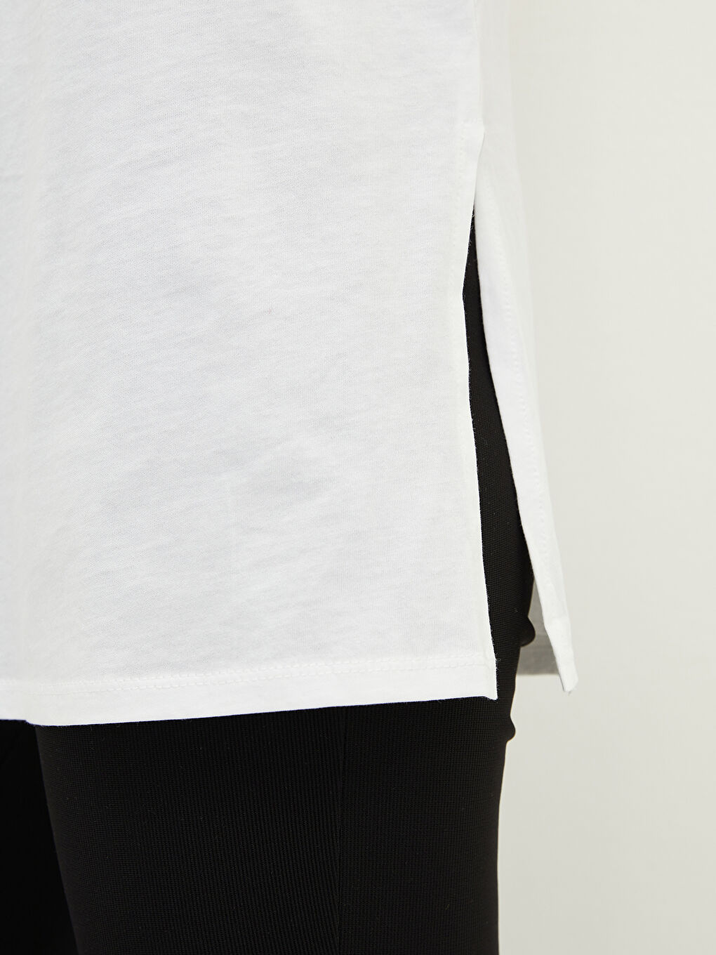 Crew Neck Plain Short Sleeve Women's T-Shirt-3