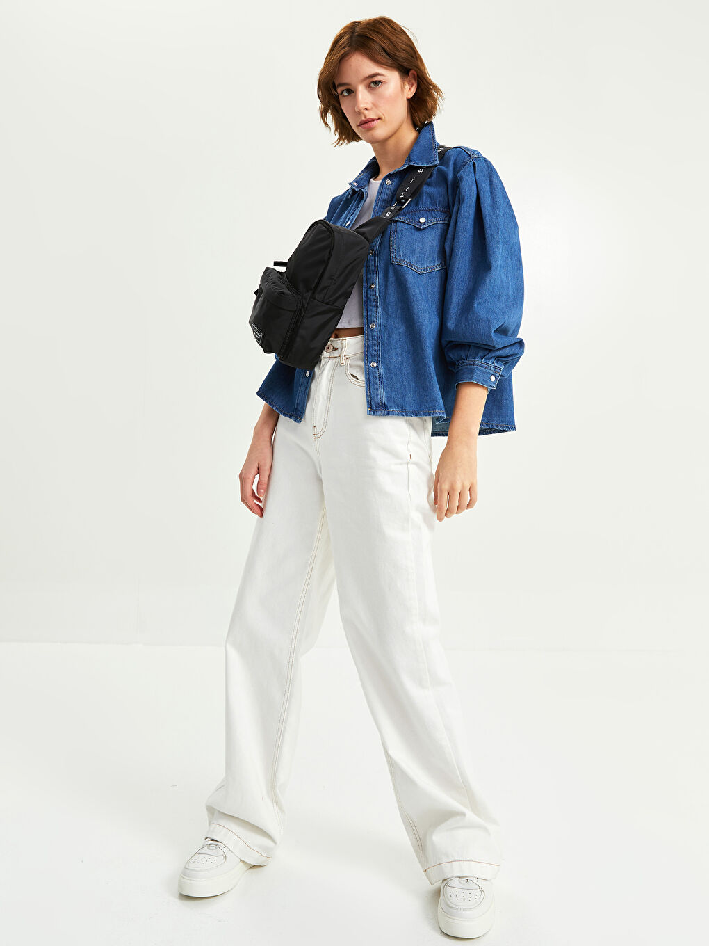 حقيبة ظهر وحقيبة حبال للسيدات من قماش باراشوت بطباعة على الملصق-1