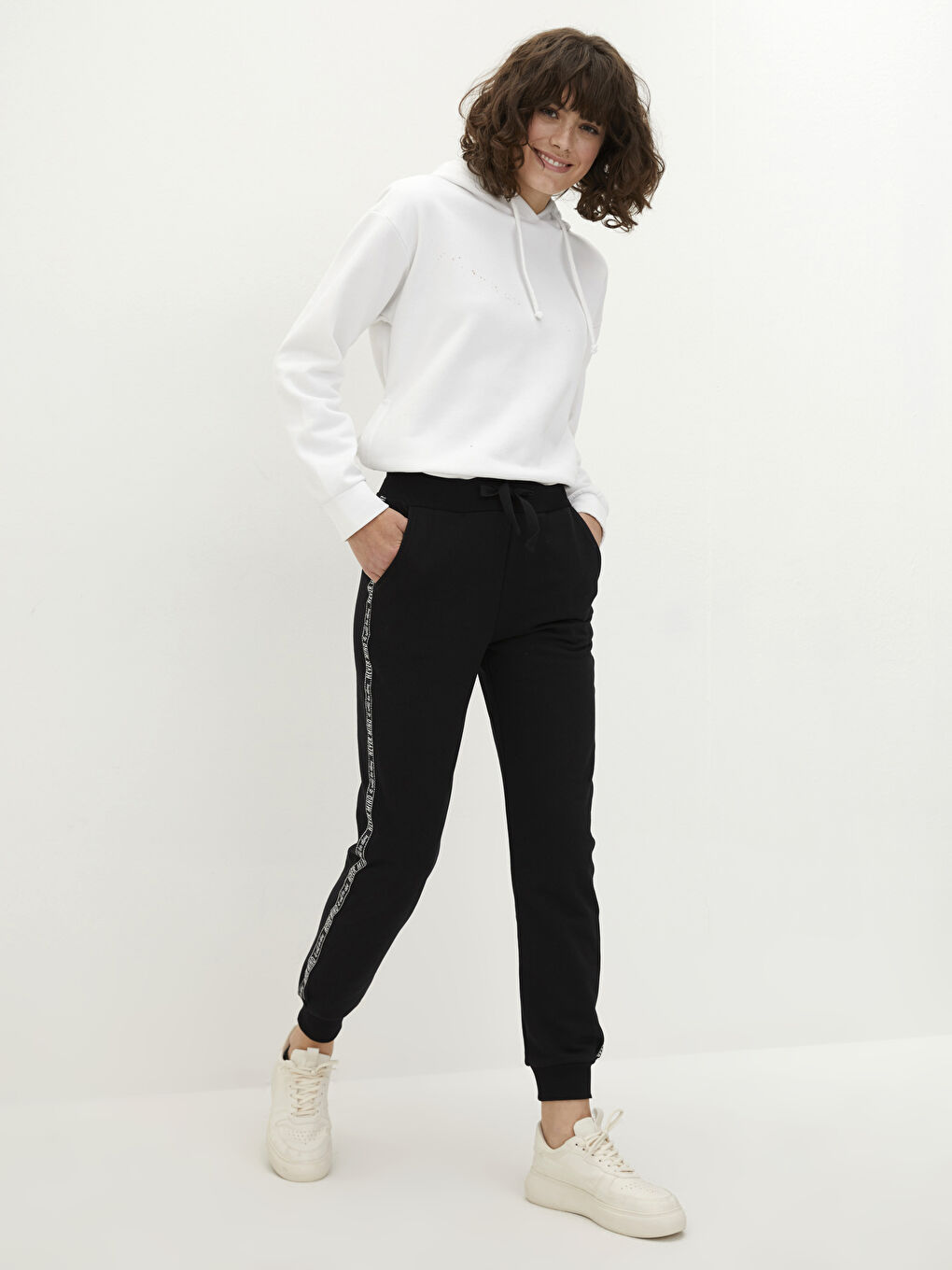 Спортивные Джоггеры Женские С Принтом, Карманами И Эластичной Талией