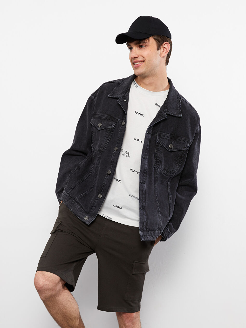 Slim Fit Men's Cargo Shorts -S27642Z8-MGL