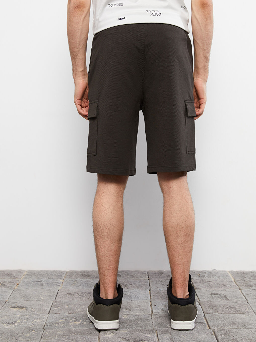 Slim Fit Men's Cargo Shorts -S27642Z8-MGL