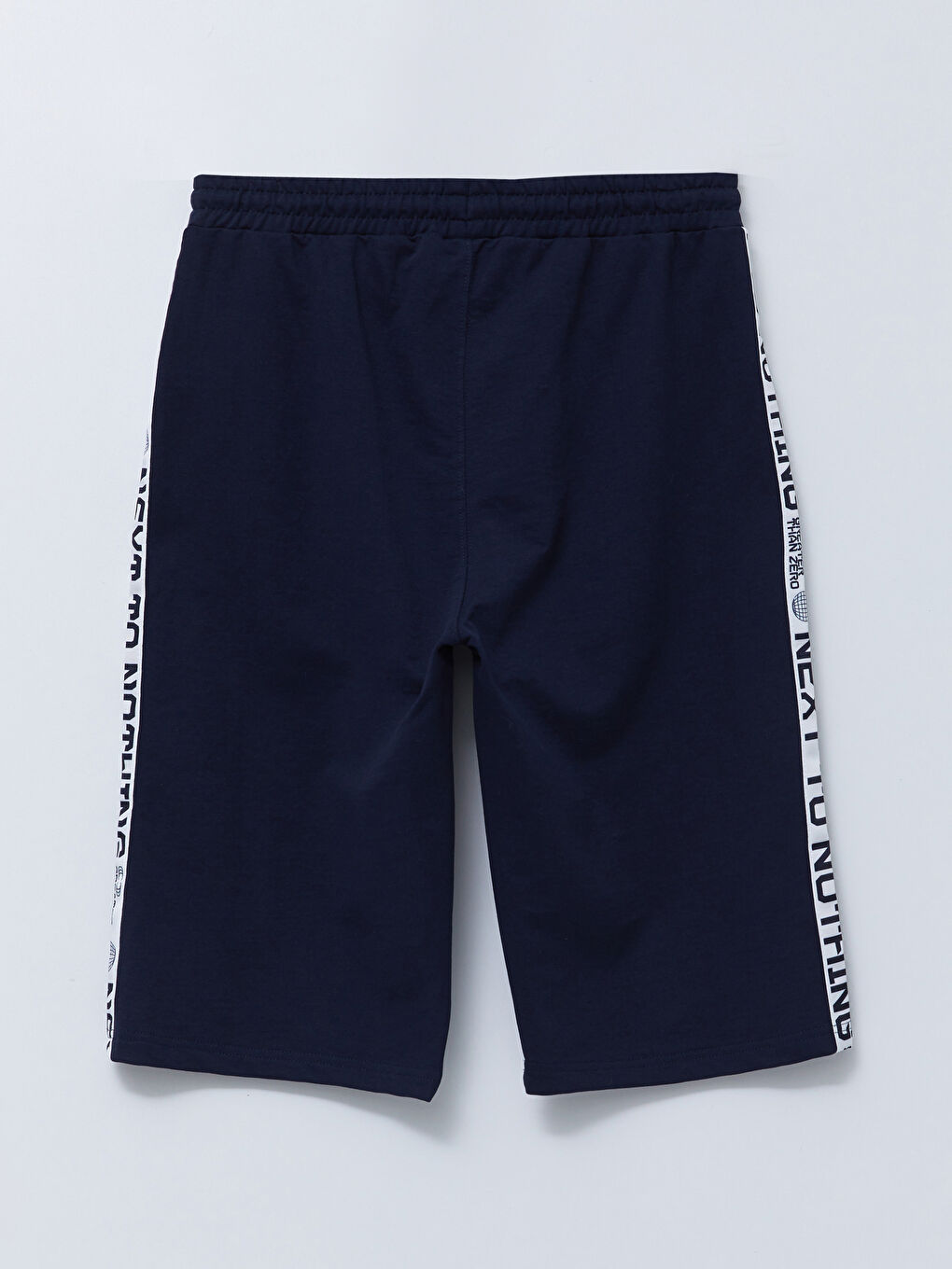 Lacivert Standart Kalıp Baskılı Erkek Şort-6