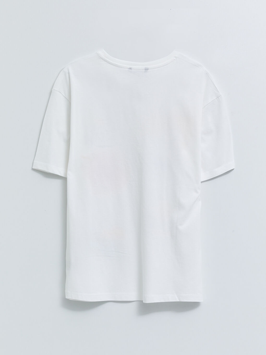 Bisiklet Yaka Kısa Kollu Baskılı Penye Erkek Tişört-1