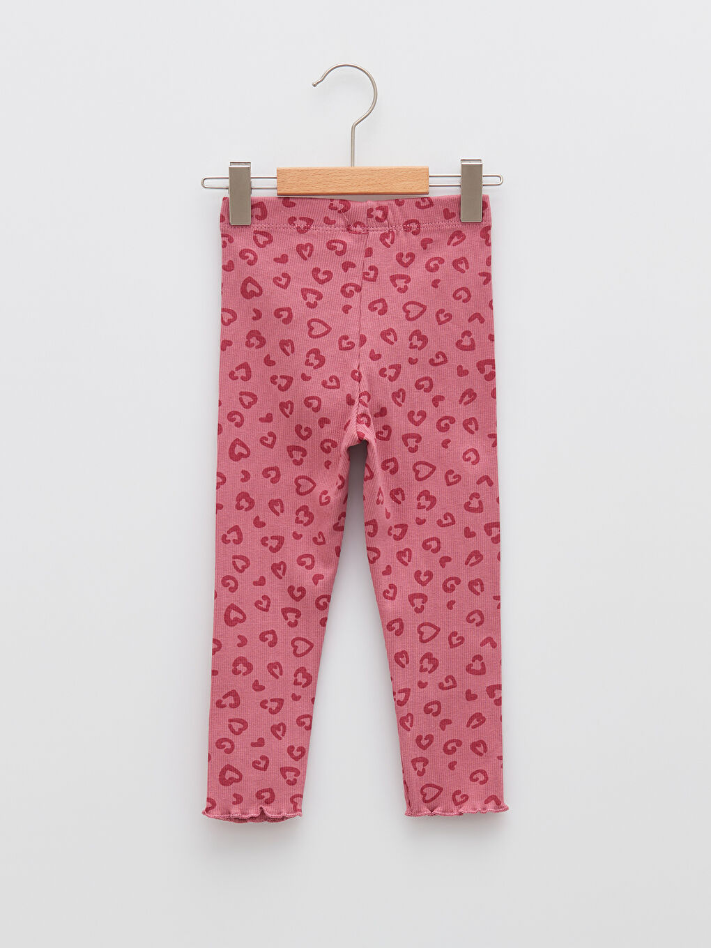 Beli Lastikli Desenli Kız Bebek Tayt-1