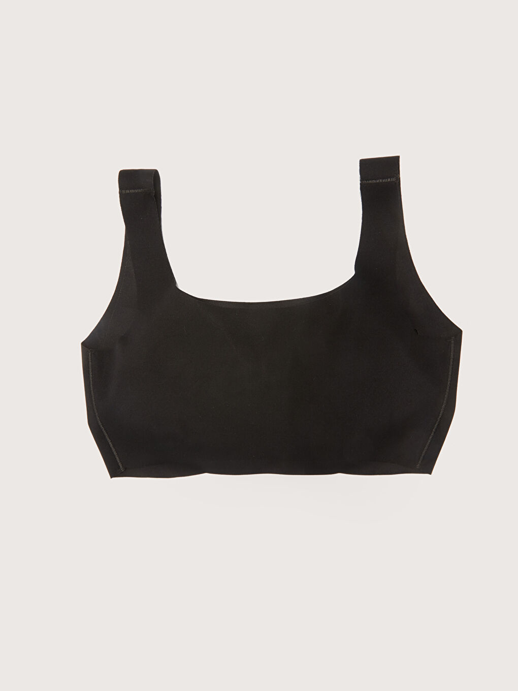 Siyah Balensiz Dolgusuz Düz Sporcu Sütyeni-1