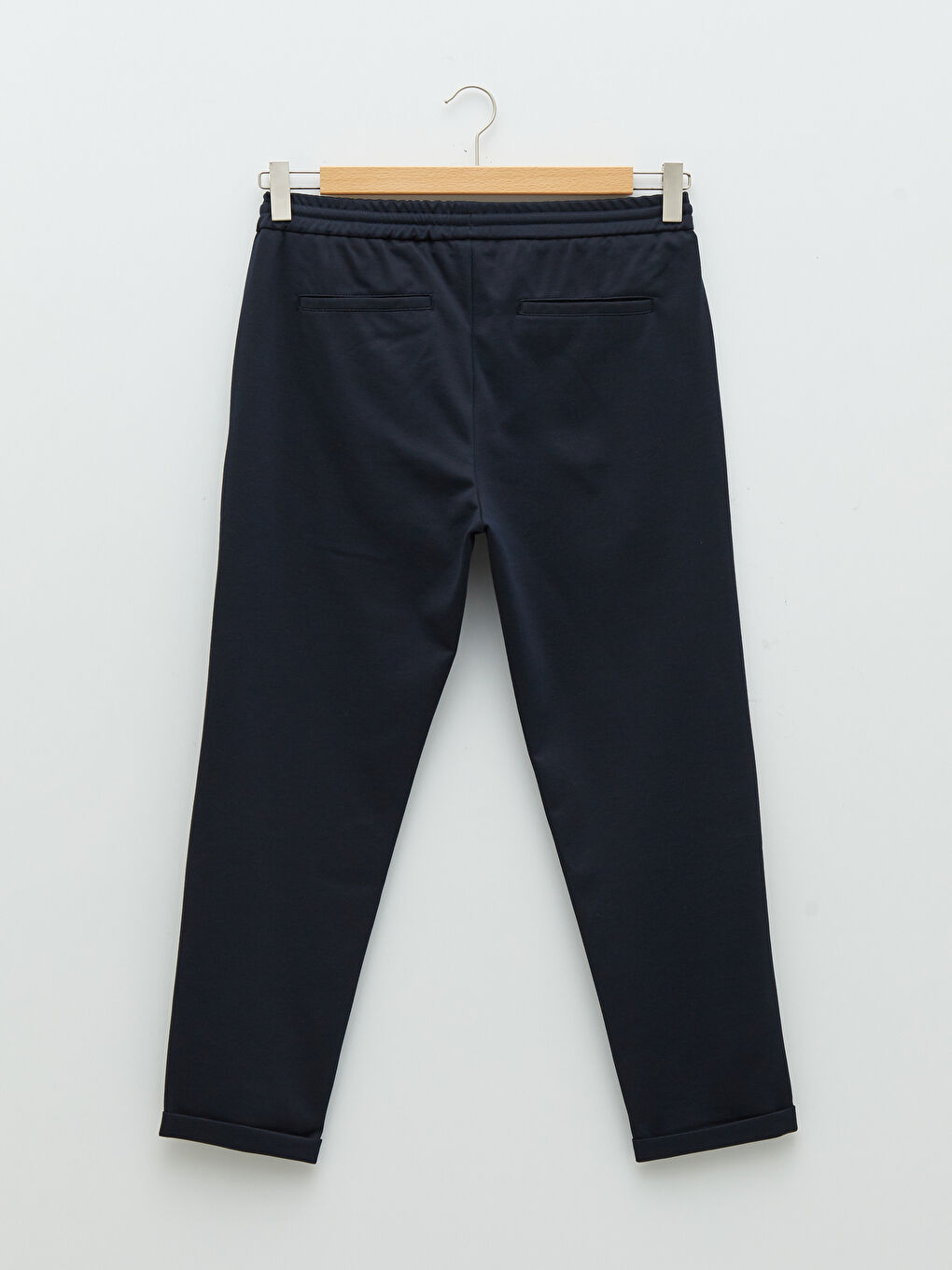 بنطلون رفيع للرجال بتفاصيل رباط على الوسط-6